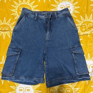 Women's Classic Blue Cargo Shorts